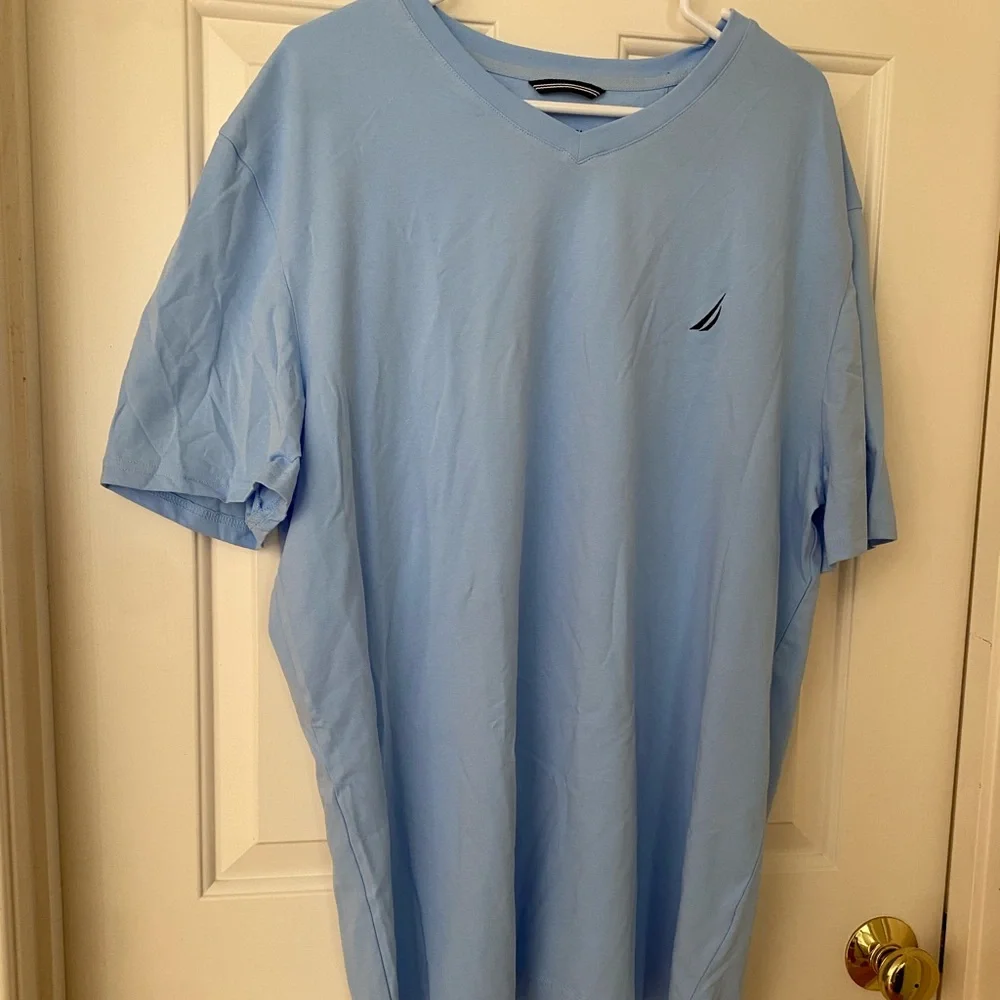 NWT Nautica Blue Short Sleeve Shirt